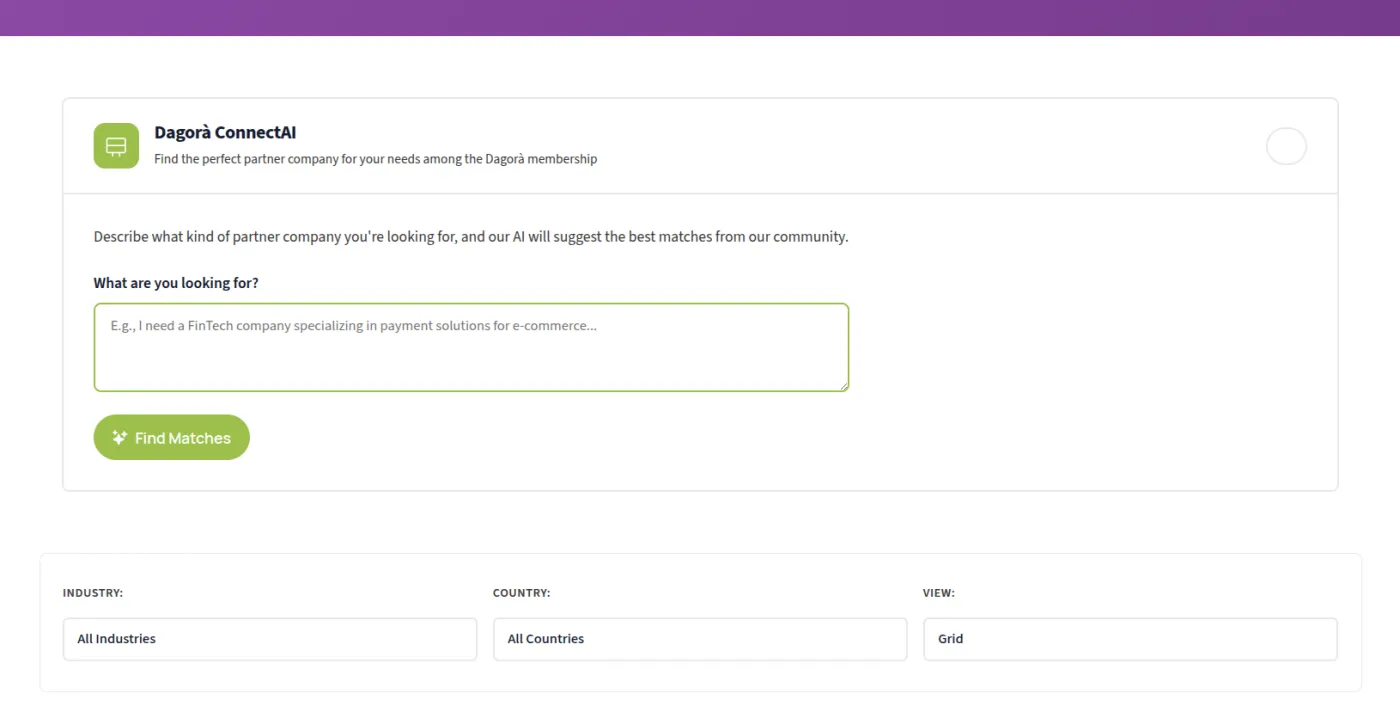 Dagora AI Business Matcher — figure 1